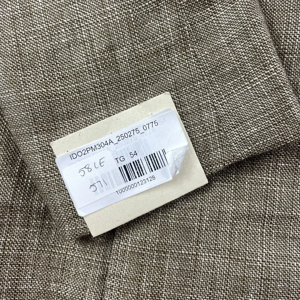 Doriani Light Brown Linen Wool Unstructured Blazer Mens 44R ID02PM304A NWT